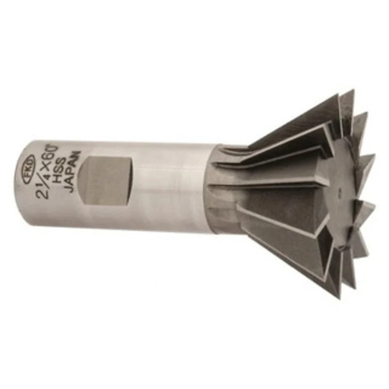 Interstate HSS 60 Dovetail Cutter, 2-1/4 cut dia, 1 shank dia - 43-149-4